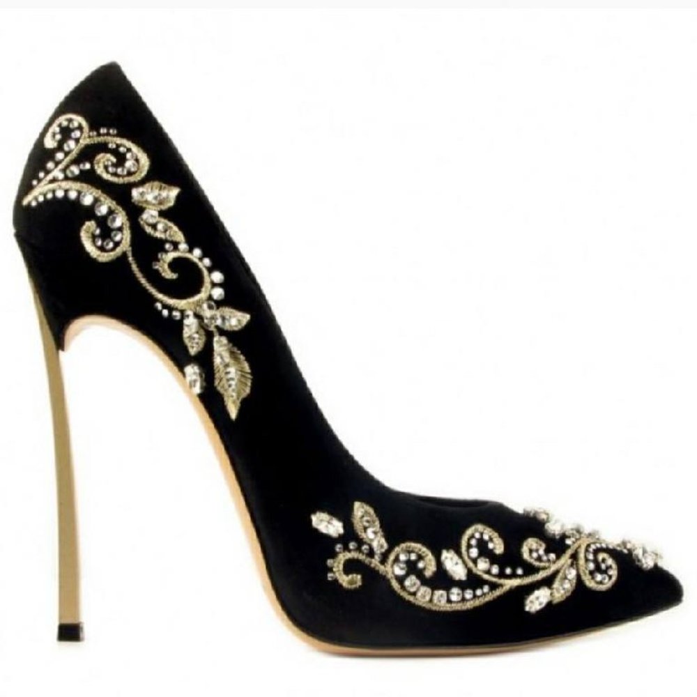 FSJ Women Sexy Stiletto High Heels Pumps Pointed T - Picture 2 of 10